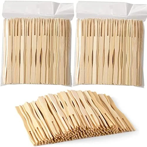 Wooden Fruit Chip Fork, 8.5 cm